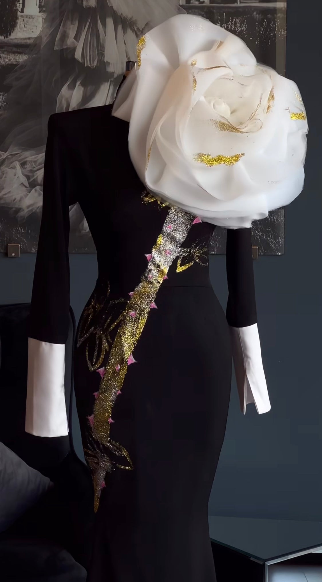 White Rose Elegant Gown
