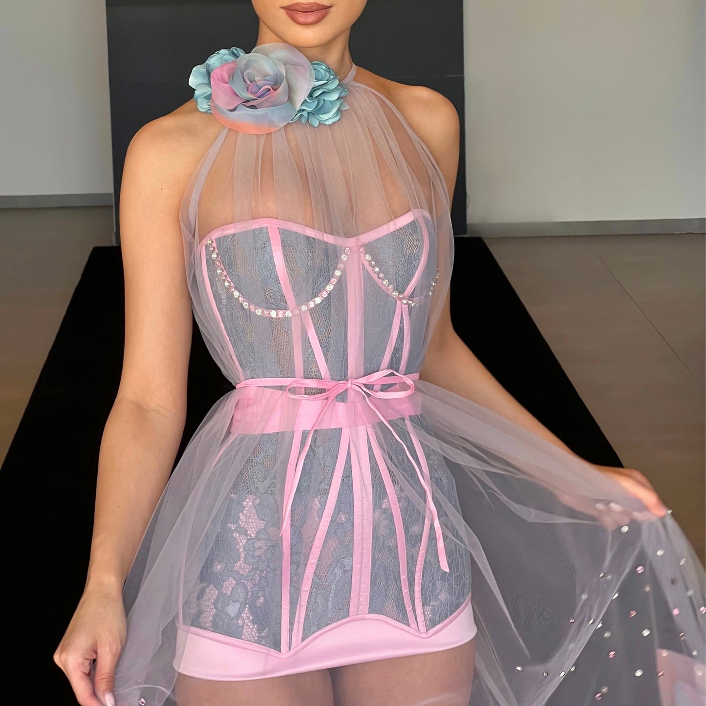 Colorful Petals Gown