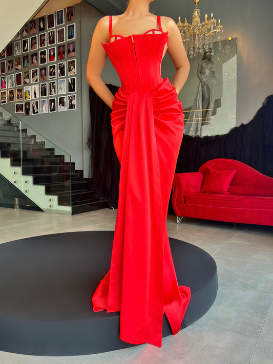 The Structured Elegance Gown