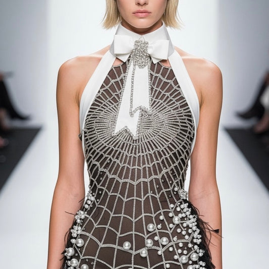 Spider Web Elegant Gown