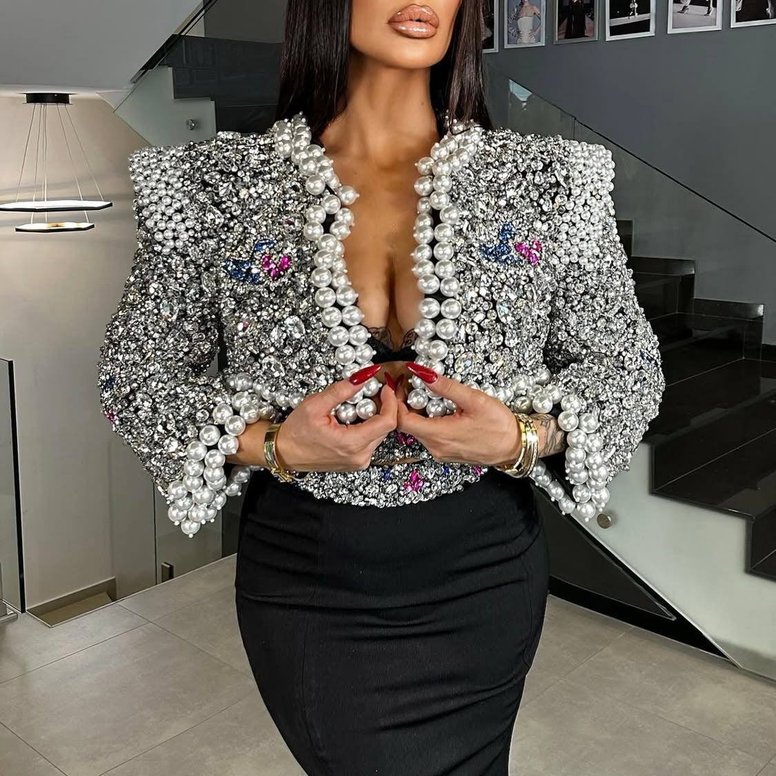 Crystals Embellished Bold Mermaid Set