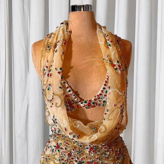 Crystal Embellished Short Dress