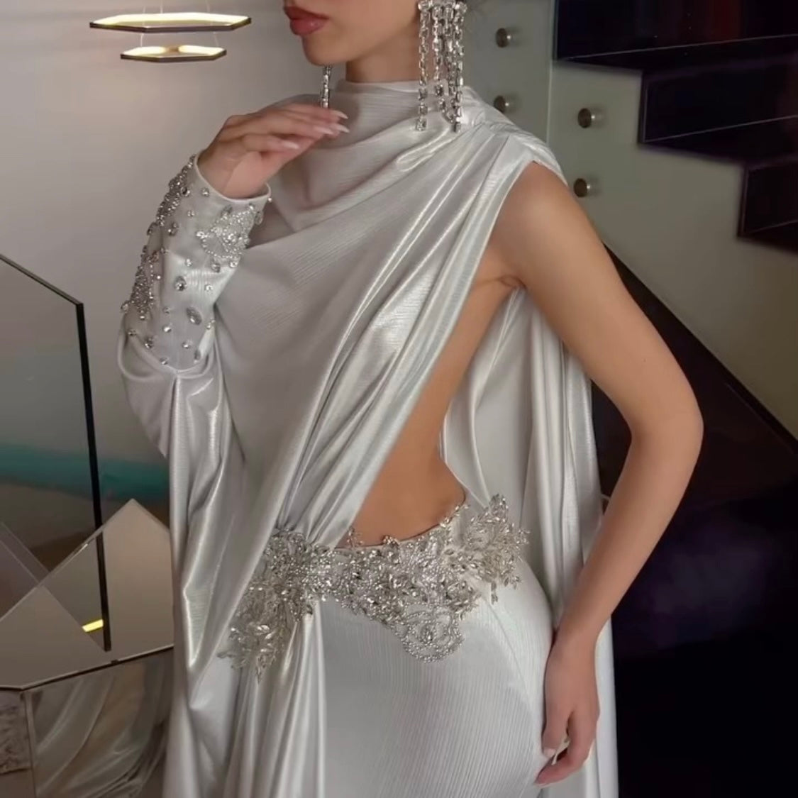 Silver Fairy Gown Dona Matoshi Silver Fairy Gown Dona Matoshi