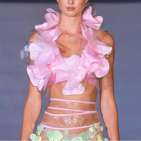 Plastic & Sequin Two-piece Set