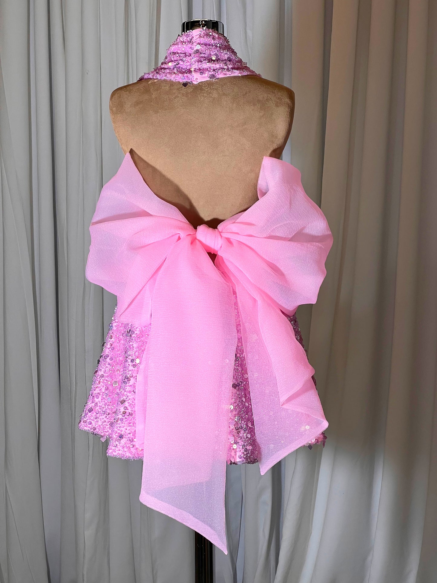Baby Pink Sequin Dress