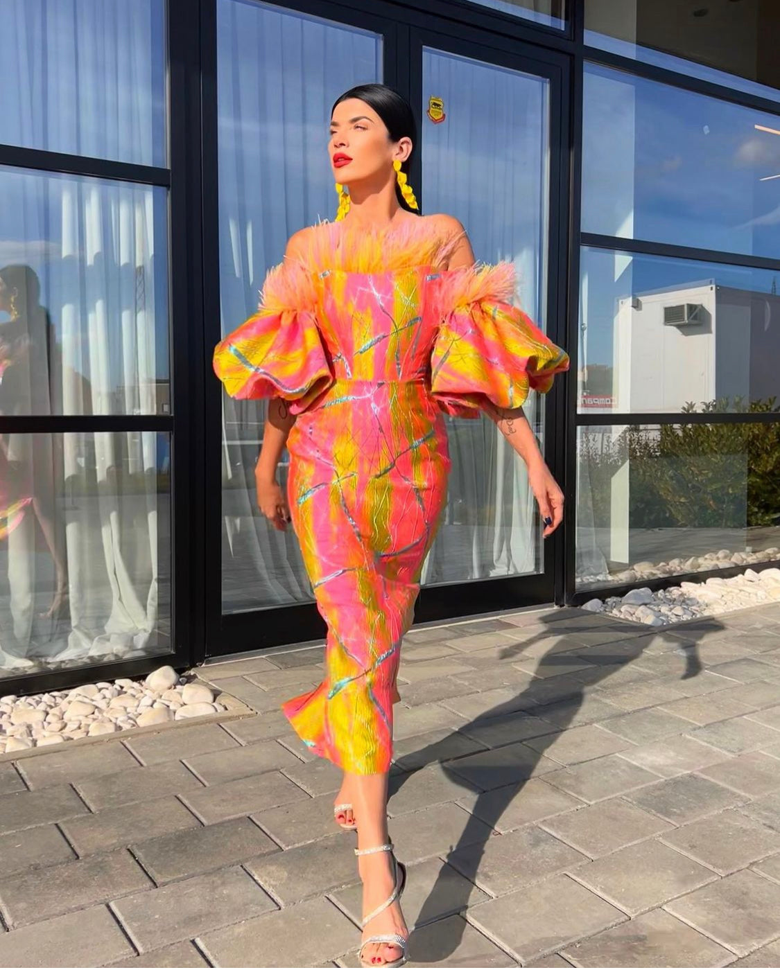 Colorful Midi Dress