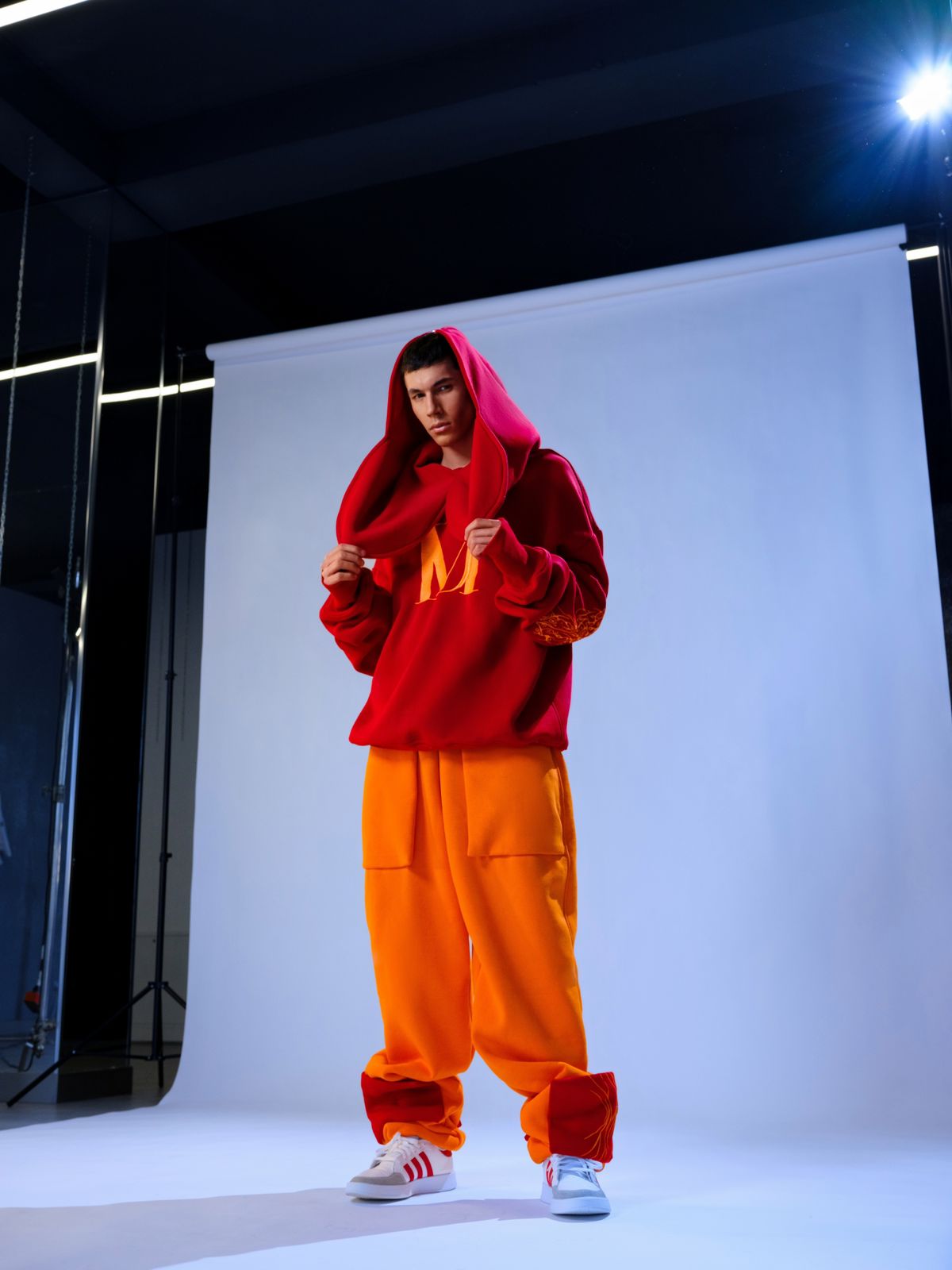 Red & Orange Hooded DM Set