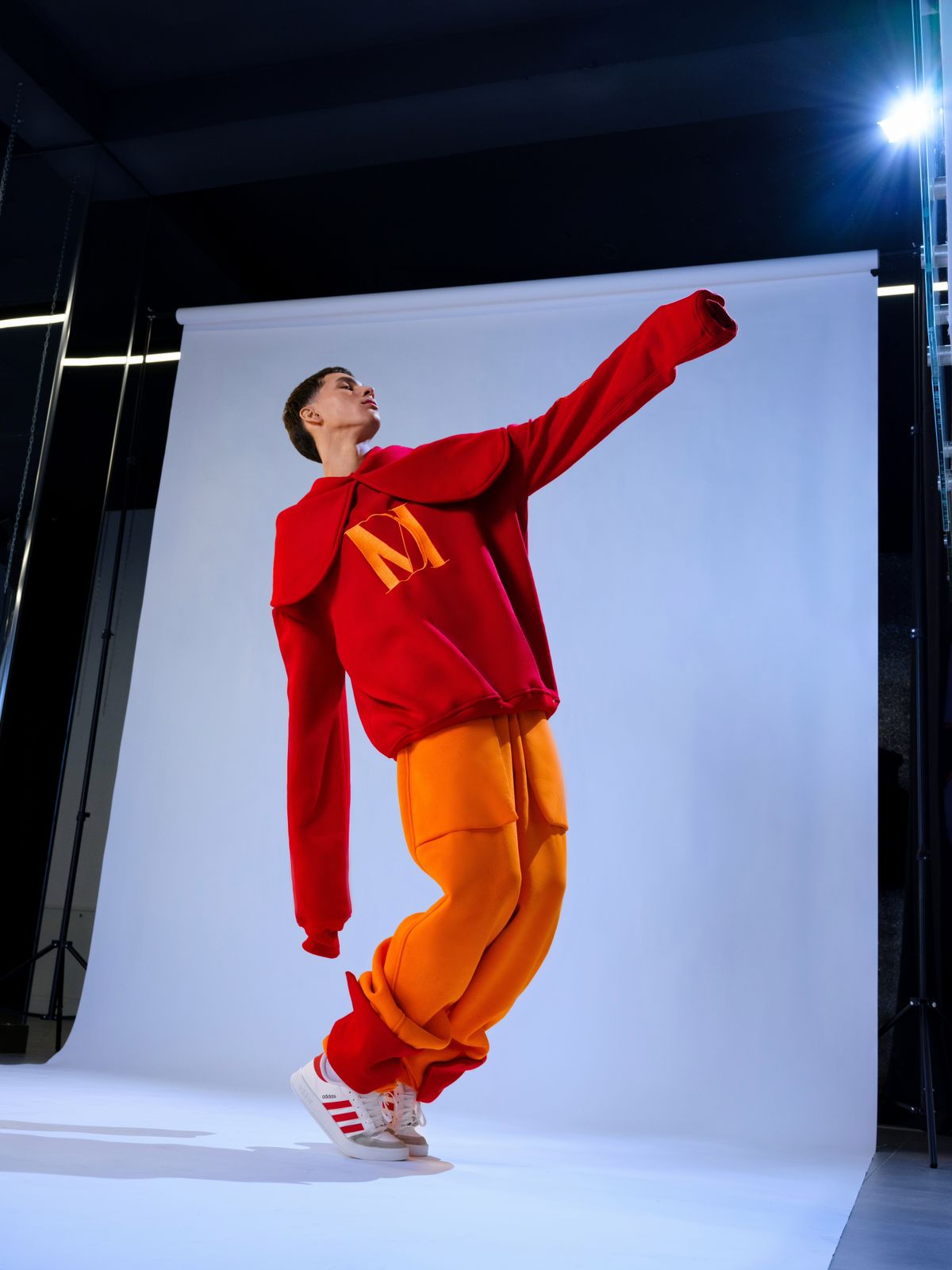 Red & Orange Hooded DM Set