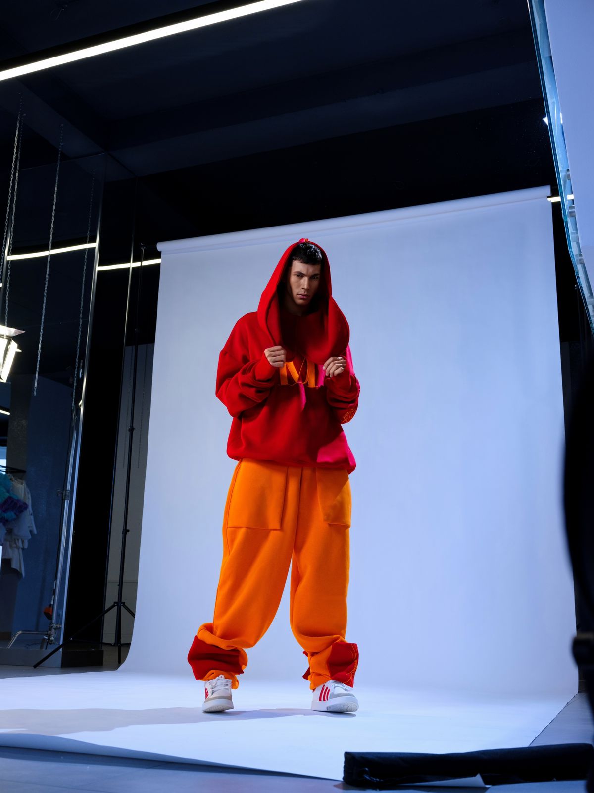 Red & Orange Hooded DM Set