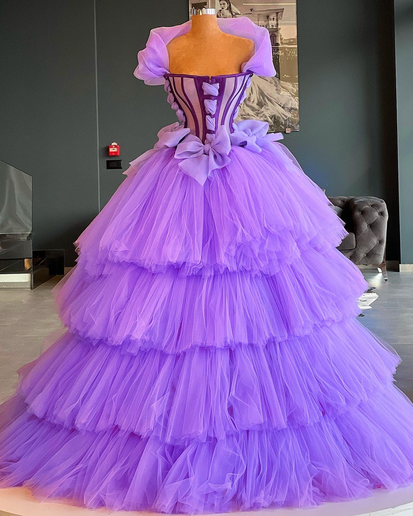 Lilac Princess Gown