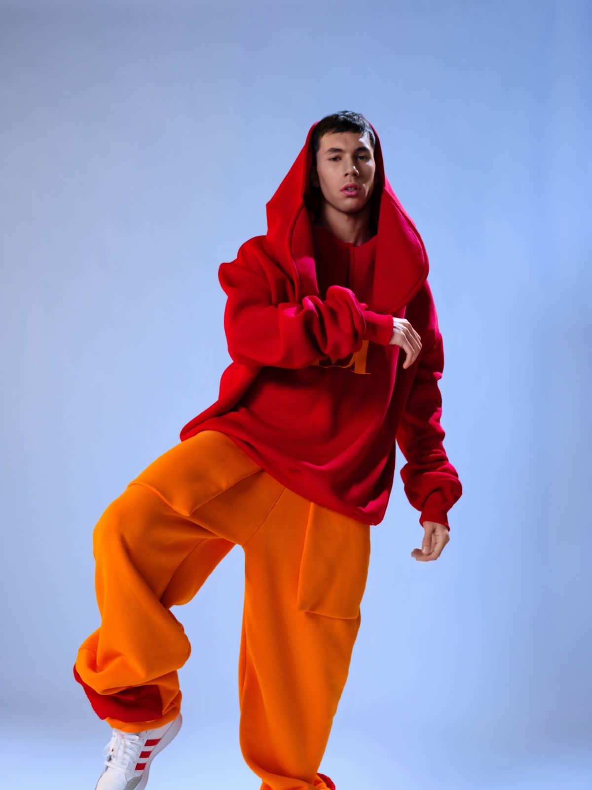 Red & Orange Hooded DM Set