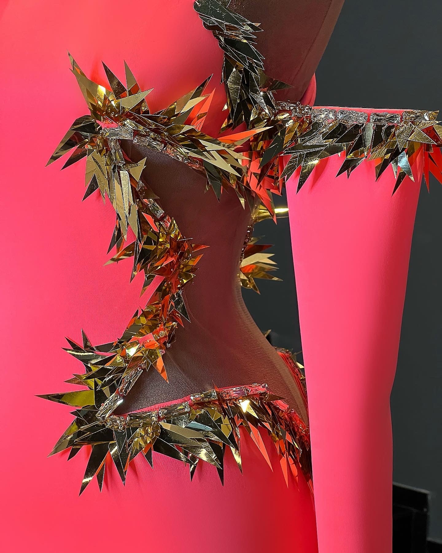 Neon & Gold Star Dress
