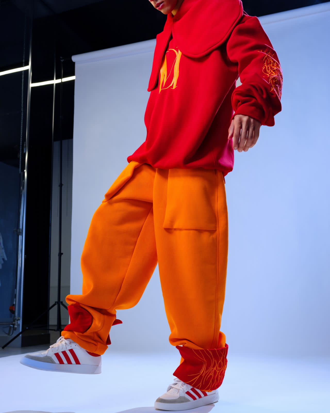 Red & Orange Hooded DM Set