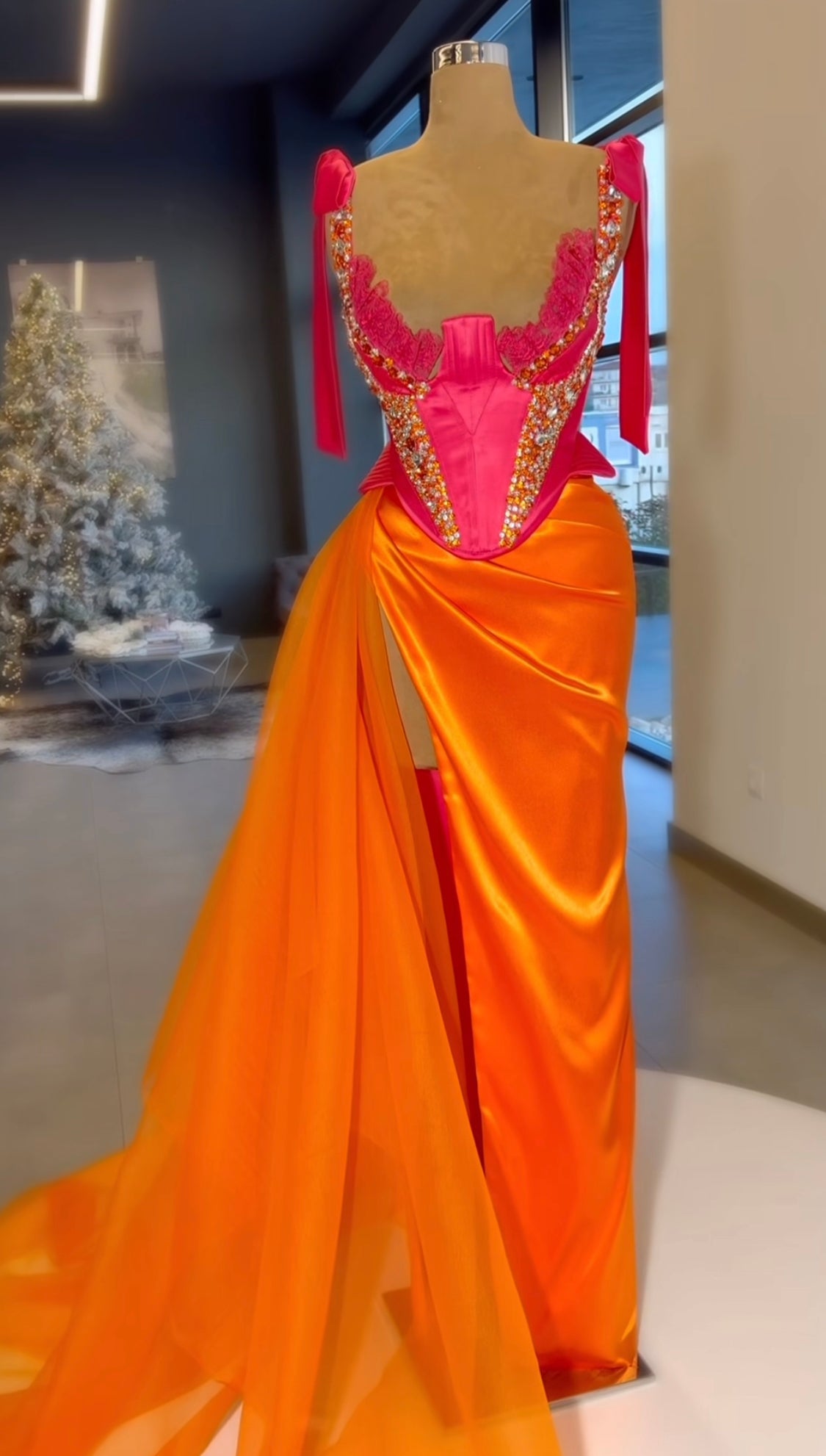 Orange & Pink Embellished Set