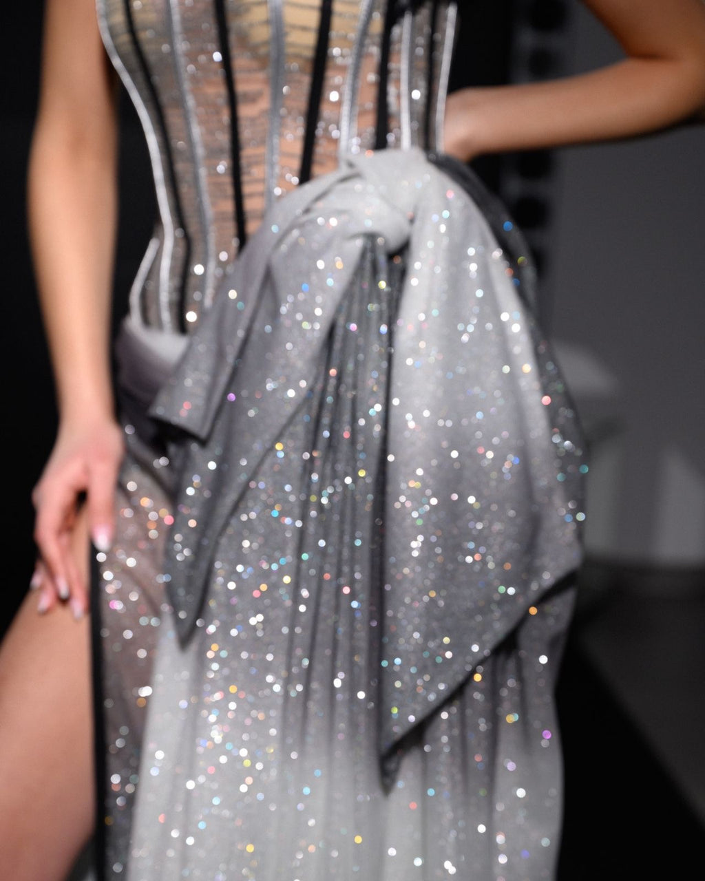 Ombre Glittery Gown
