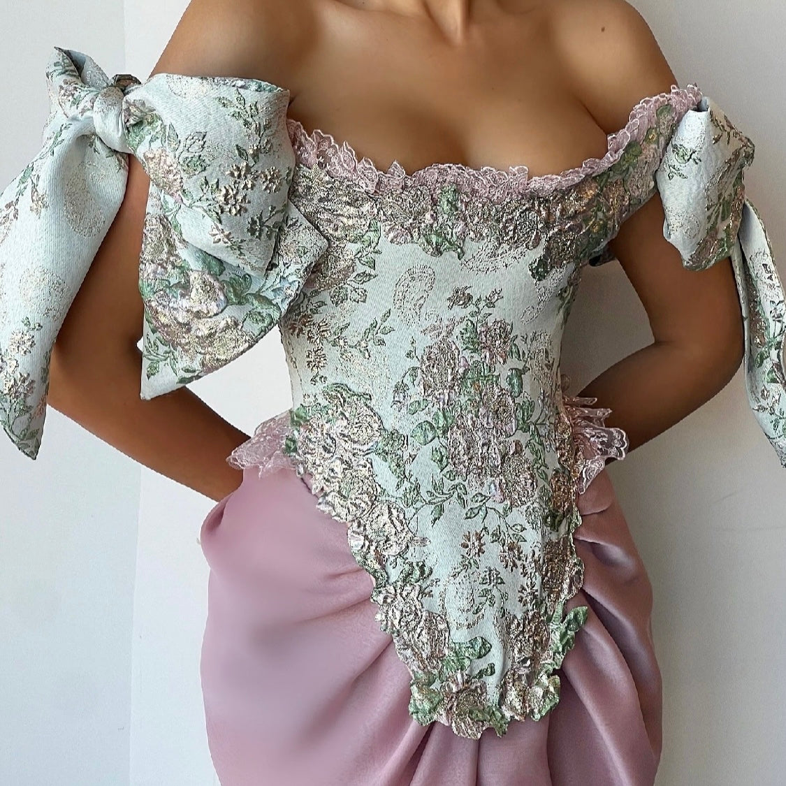Brocade Corset Gown
