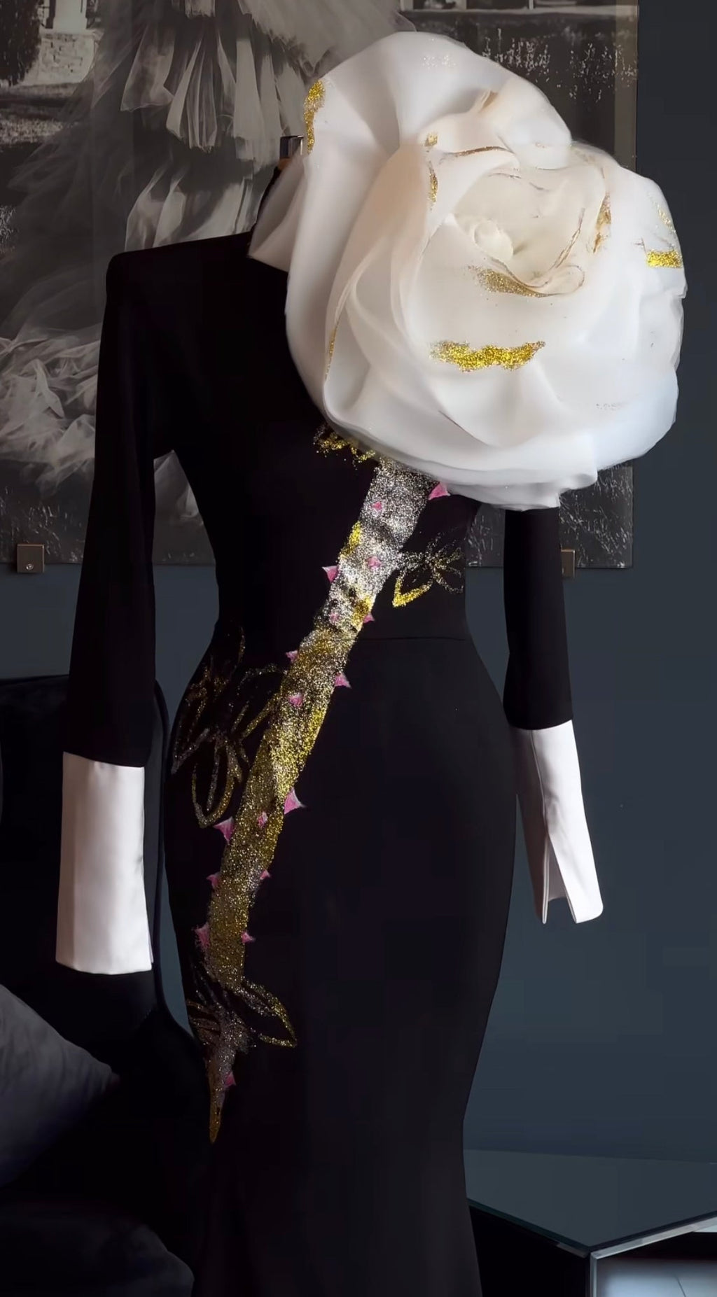 White Rose Elegant Gown