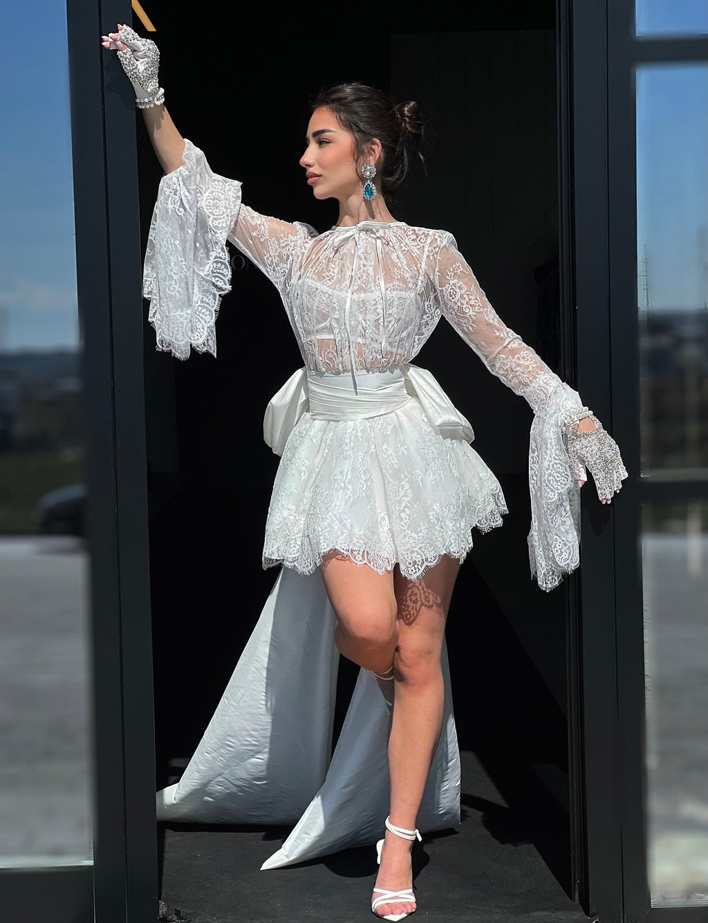 White French Lace Dress