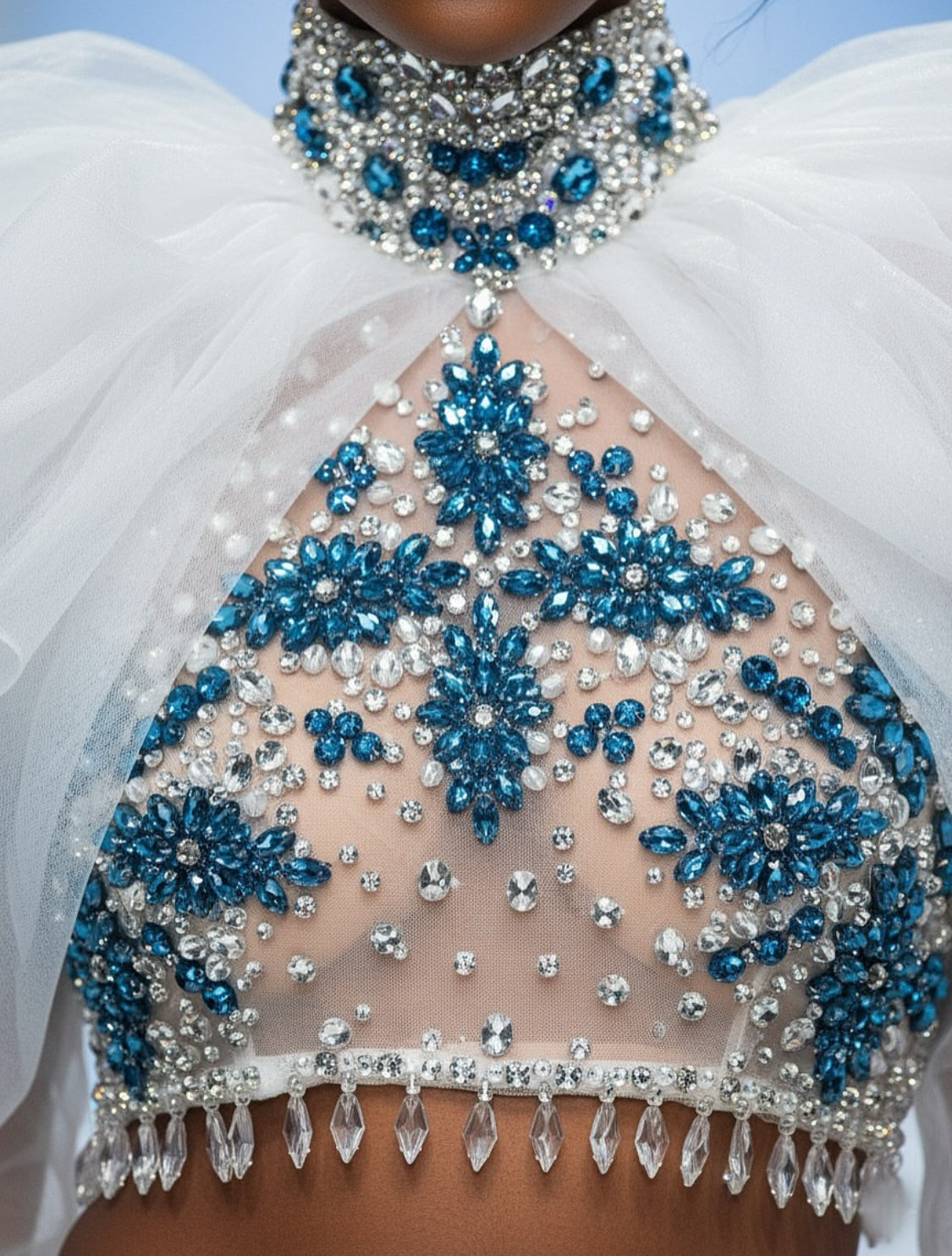 Sky Embroidered Set