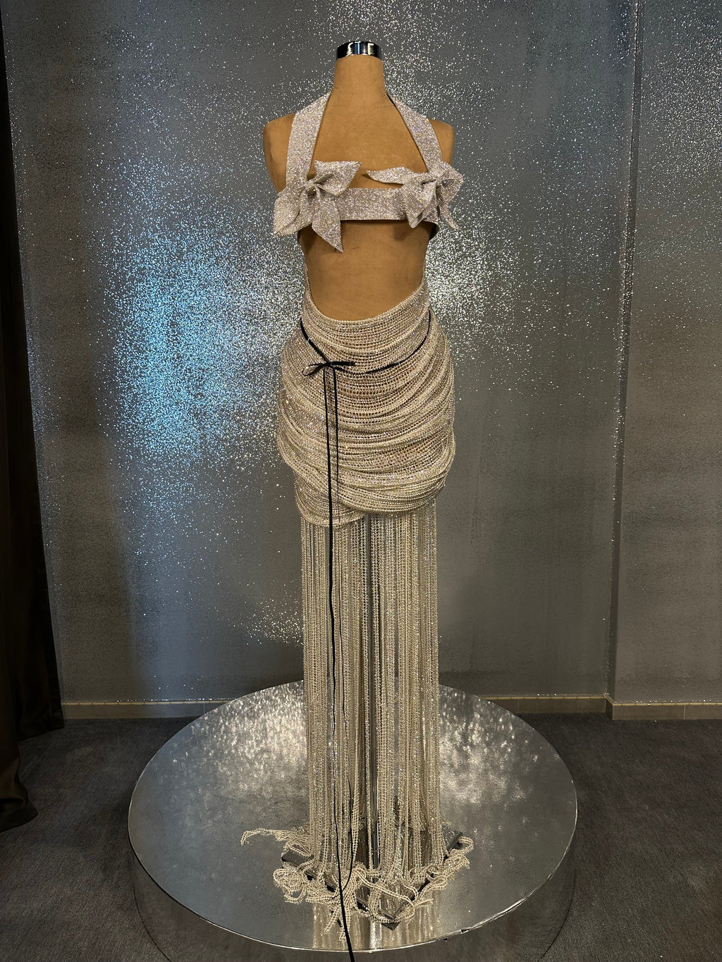 Silver Glittery Gown