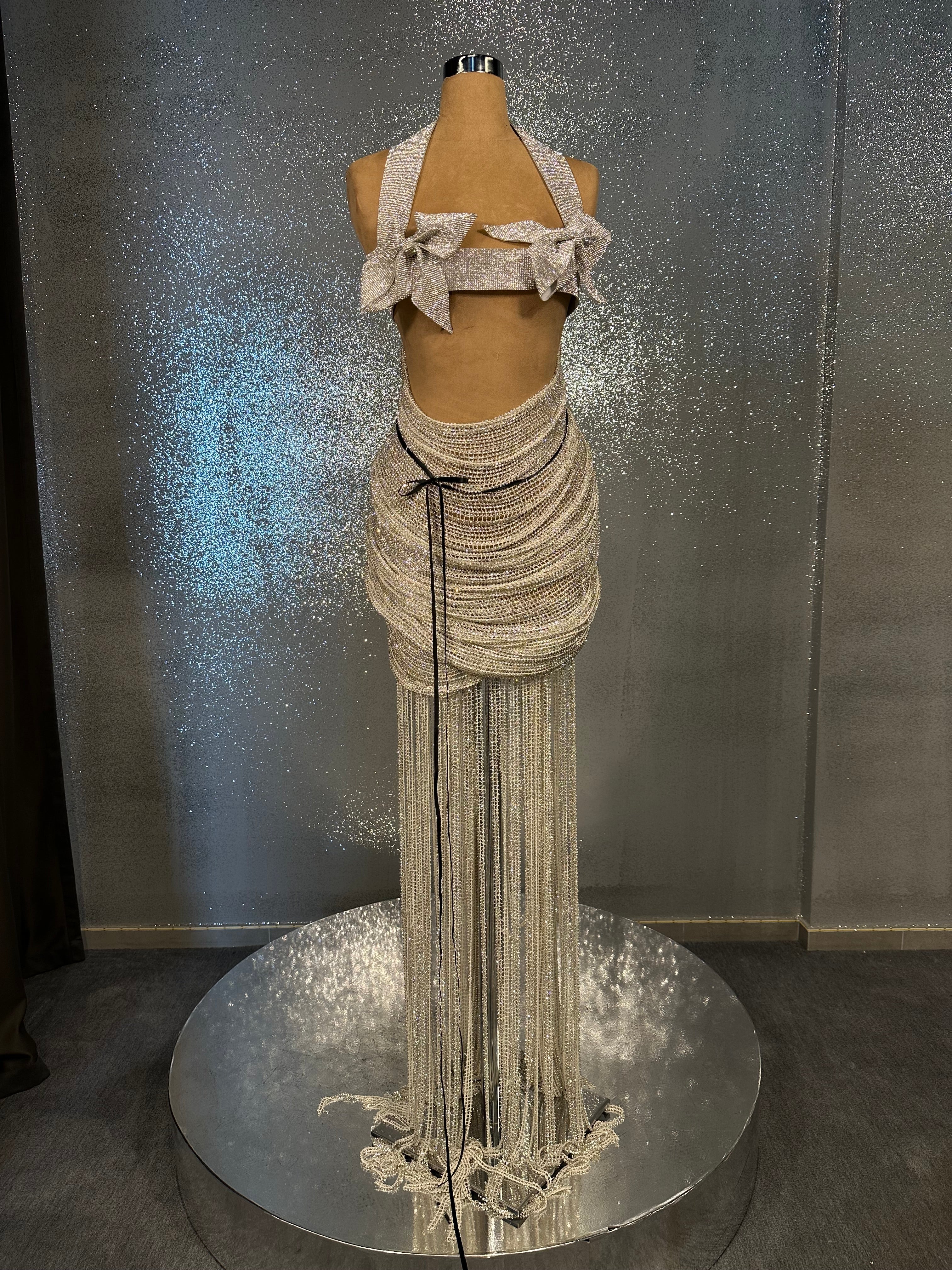 Silver Glittery Gown