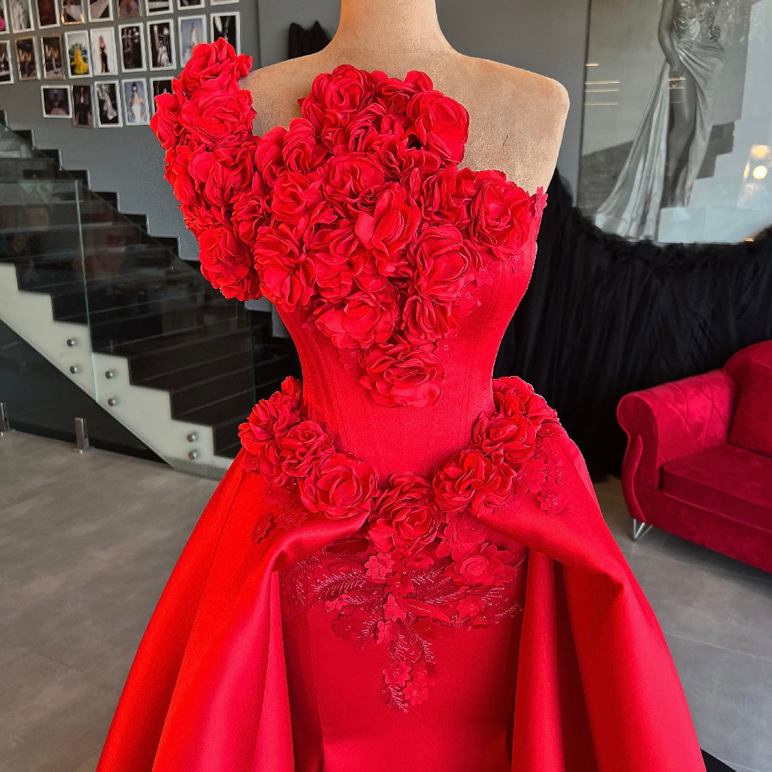 Fiery Flora Gown