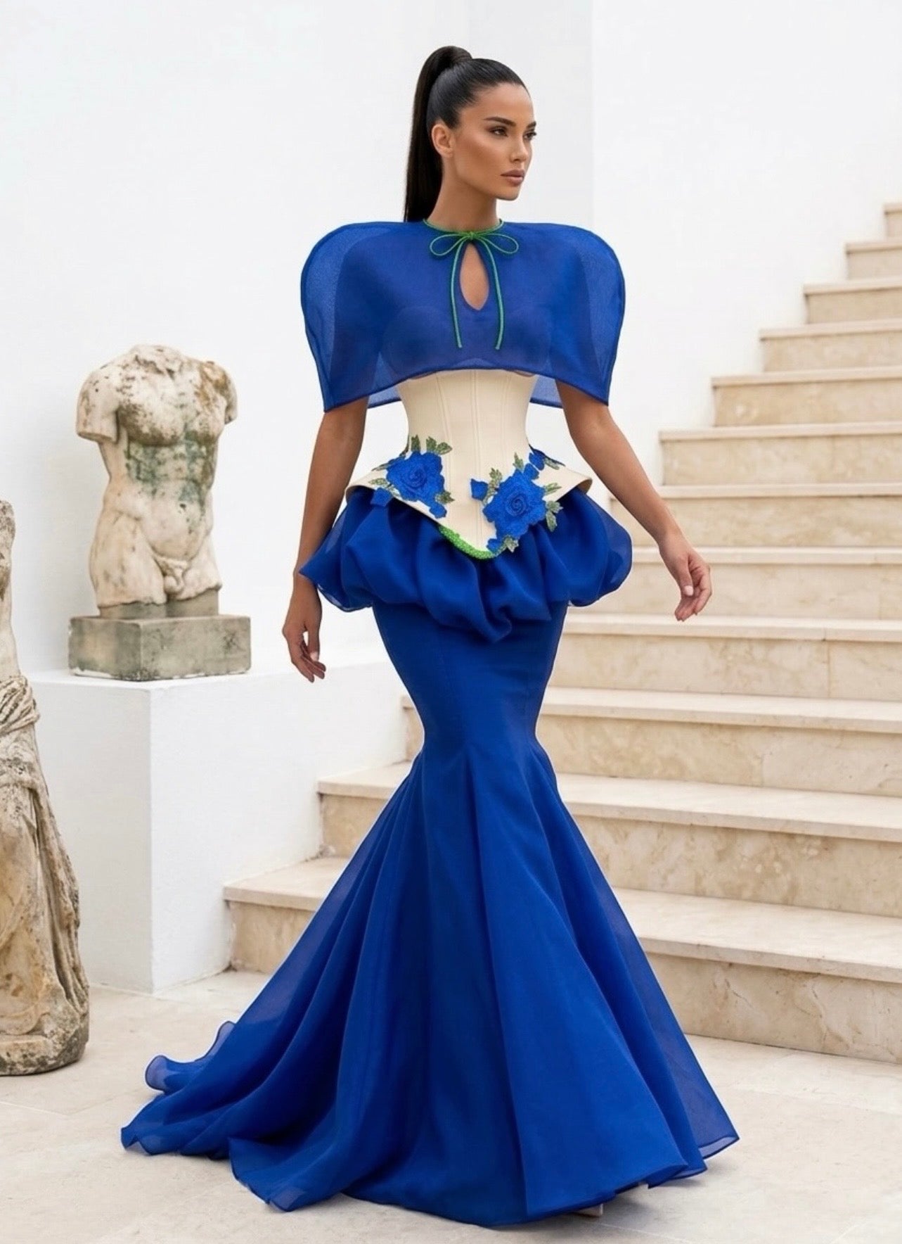 Royal Blue Long Elegant Set