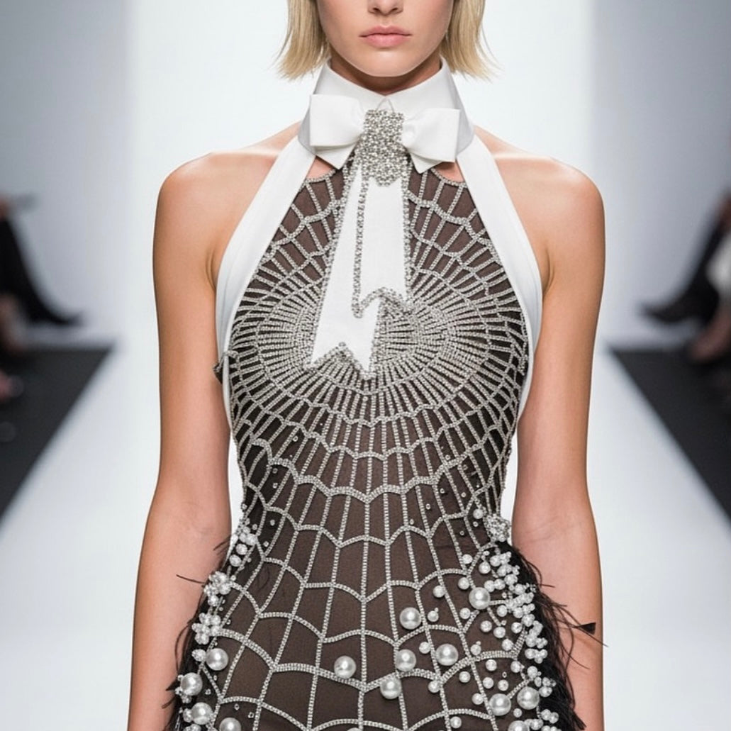 Spider Web Elegant Gown