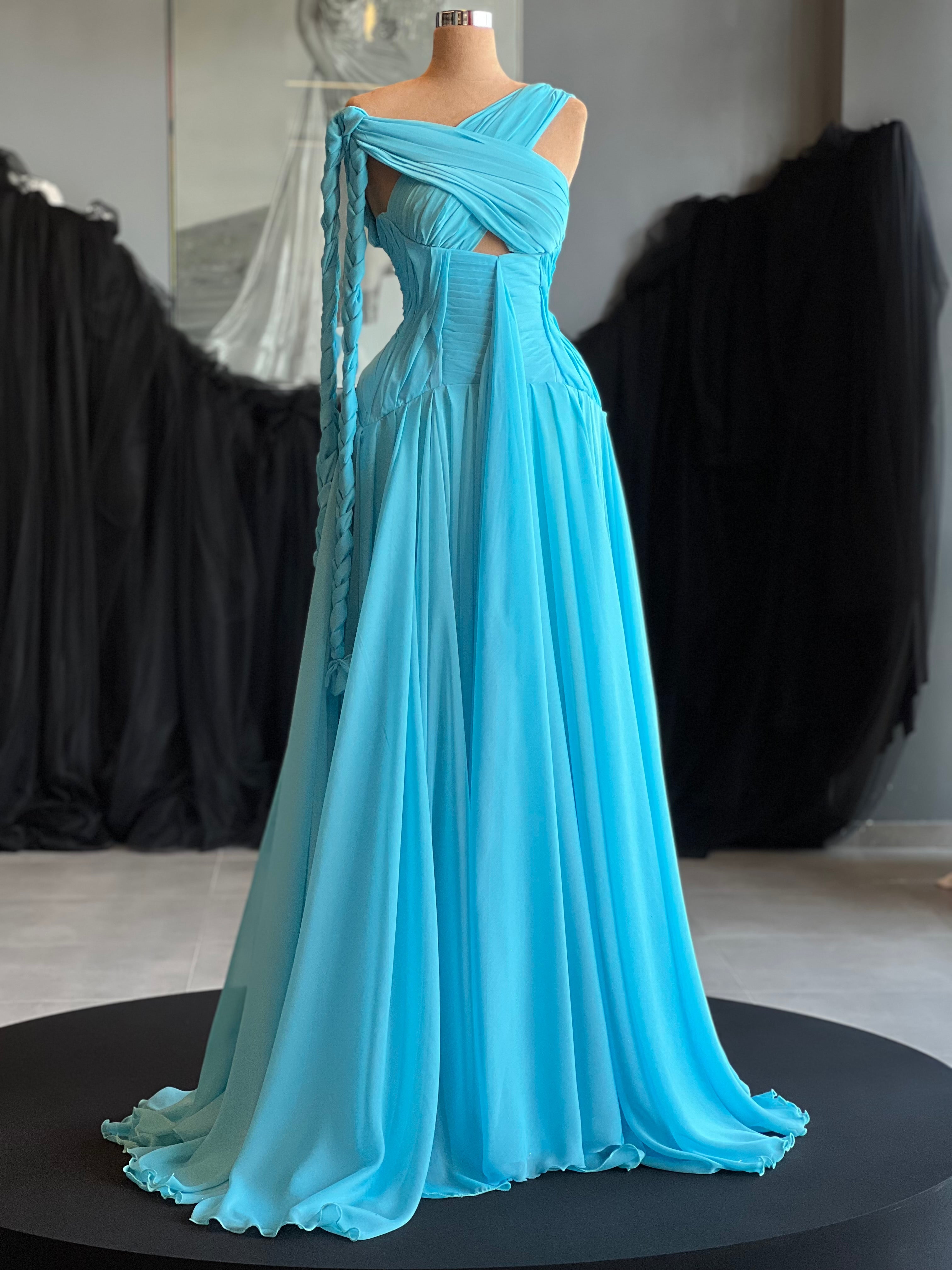 Ocean Blue Gown