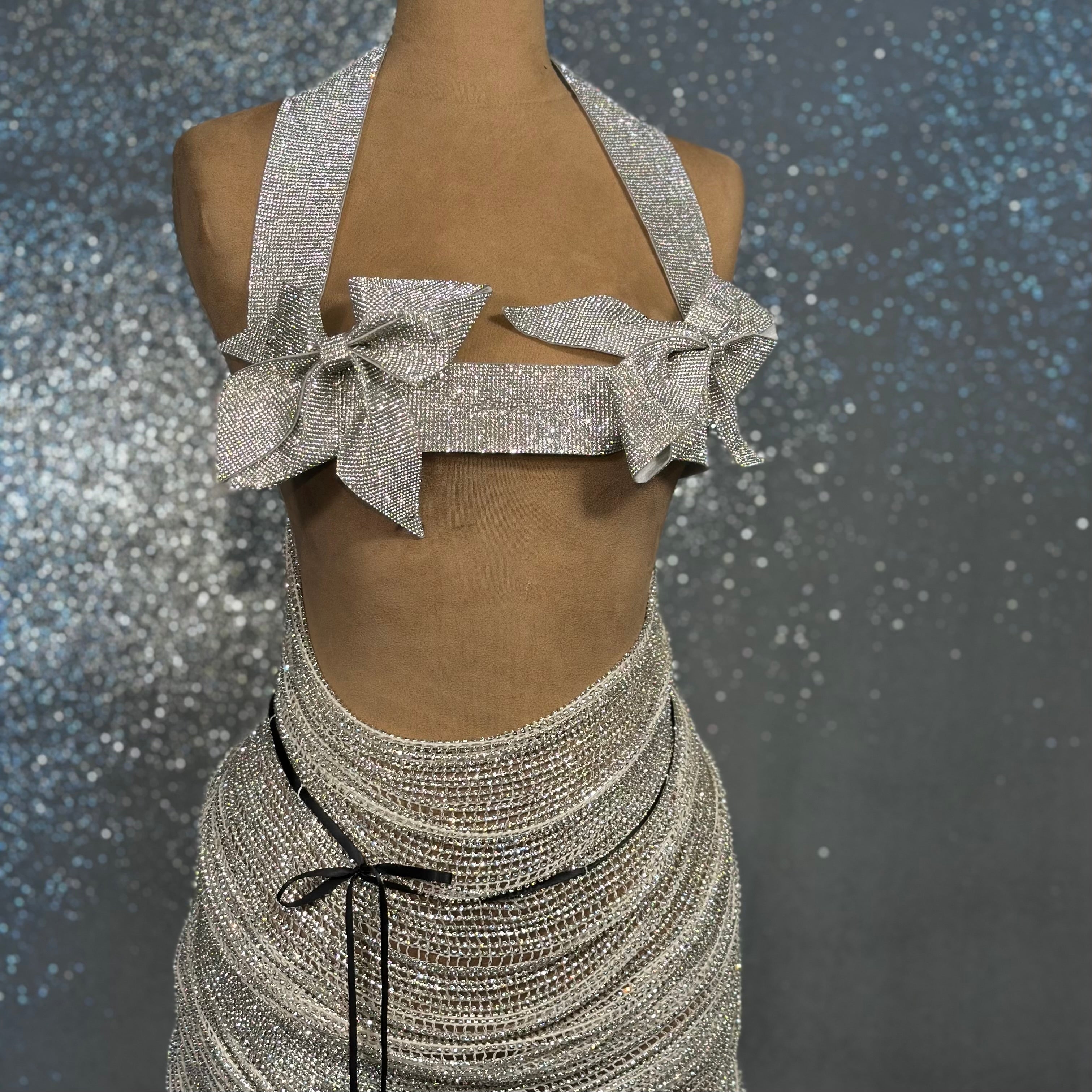 Silver Glittery Gown