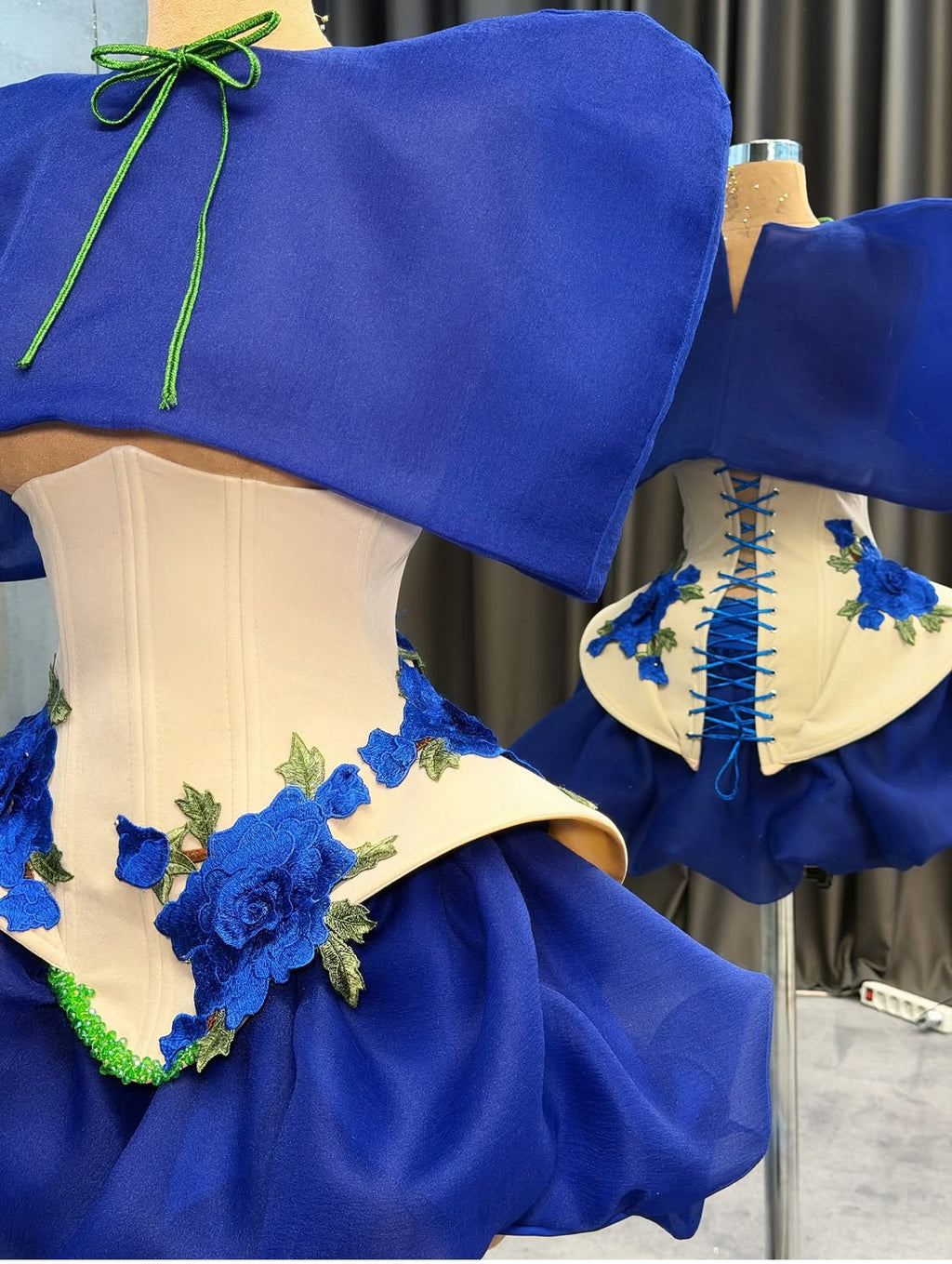 Royal Blue Floral Set