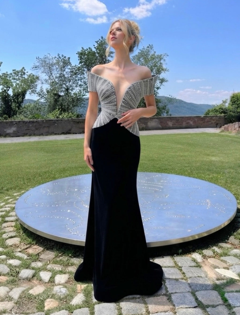 Velvet Constellation Gown