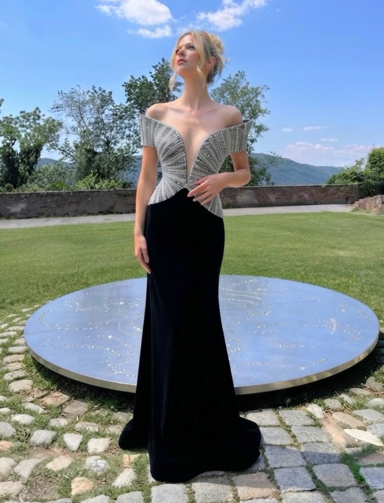 Velvet Constellation Gown