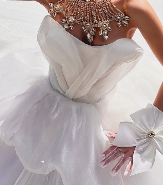 Organza Layered Wedding Gown