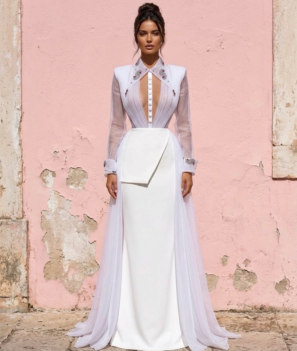 White Elegant Bridal Set