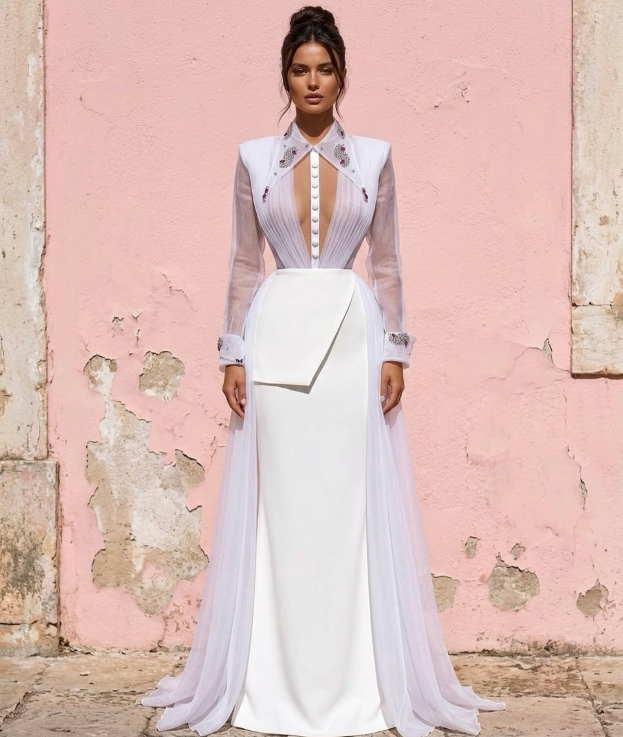 White Elegant Bridal Set