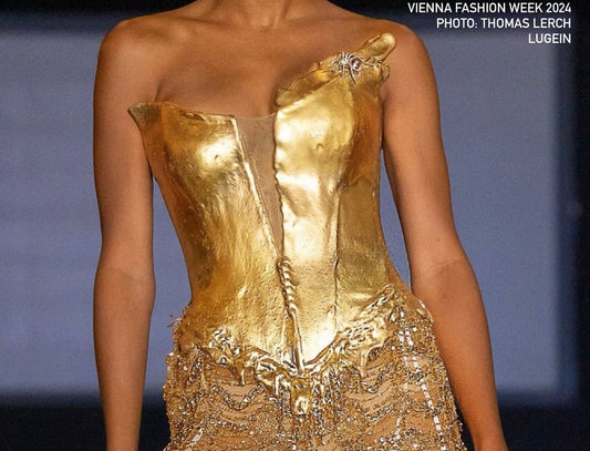 Gold Silicone Beaded Dress