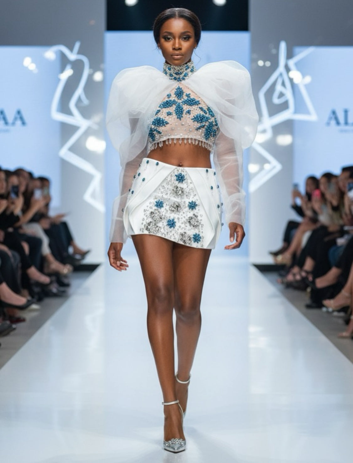 Sky Embroidered Set