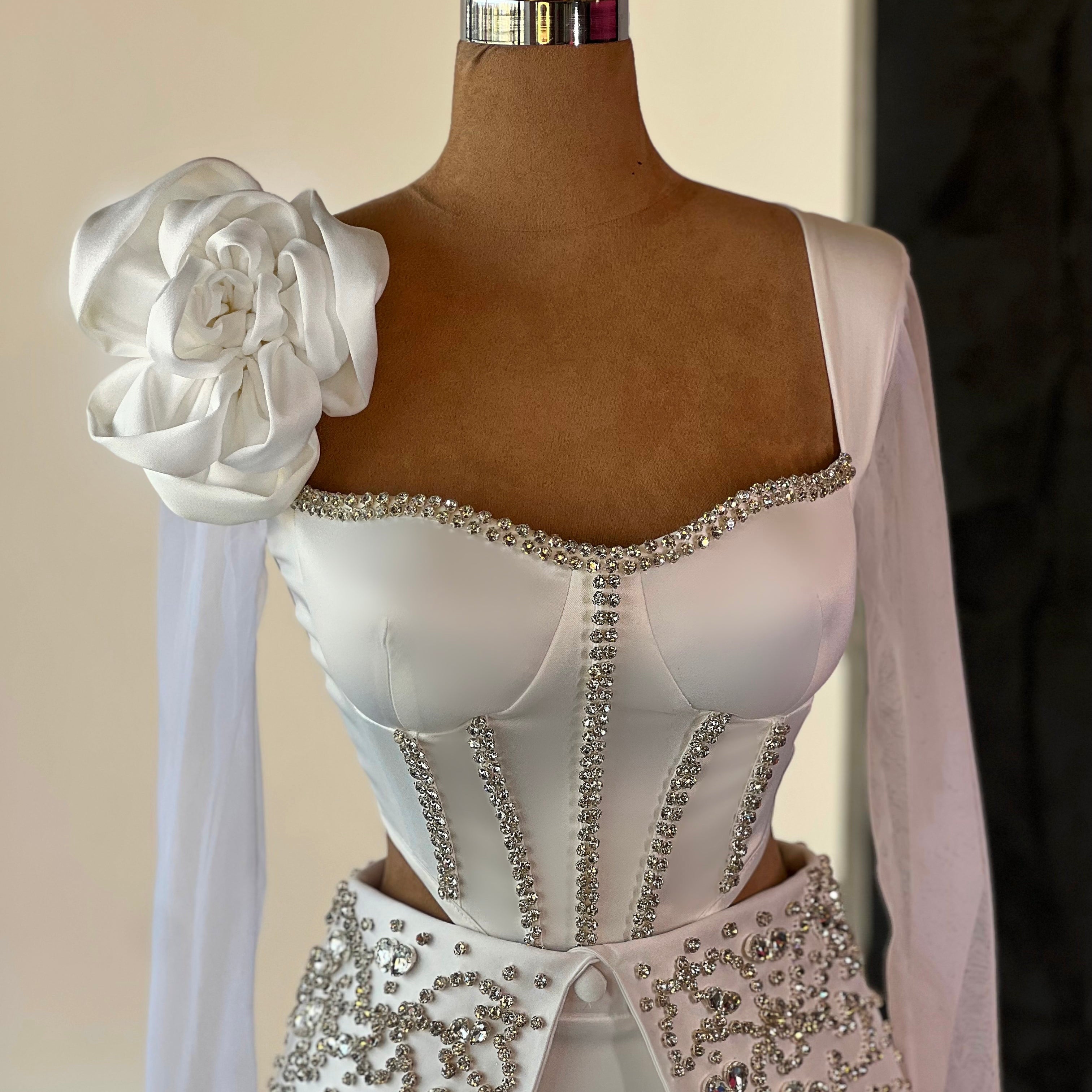 White Corset & Skirt