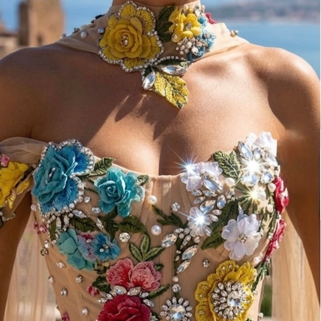 Spring Floral Gown