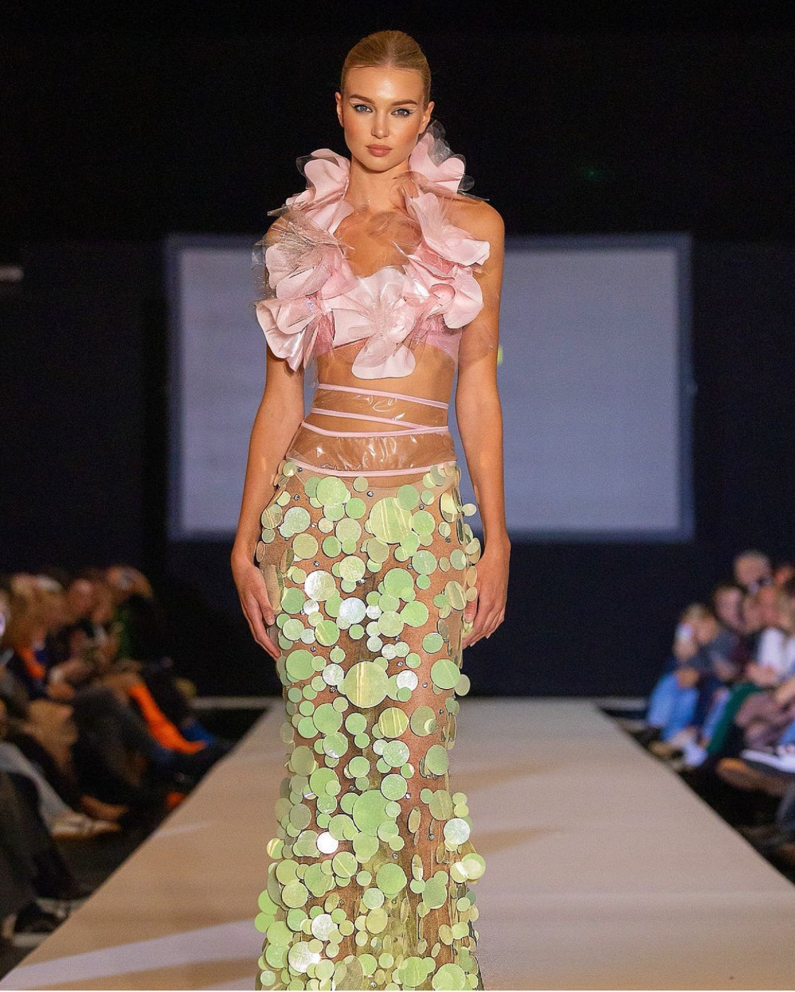 Plastic & Sequin Two-piece Set