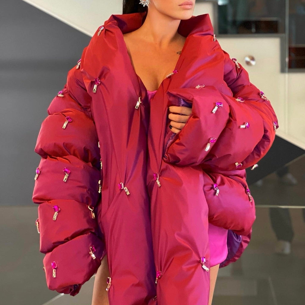 pink puffer dress Milla Women's Strapless Puffy Midi Tulle Dress