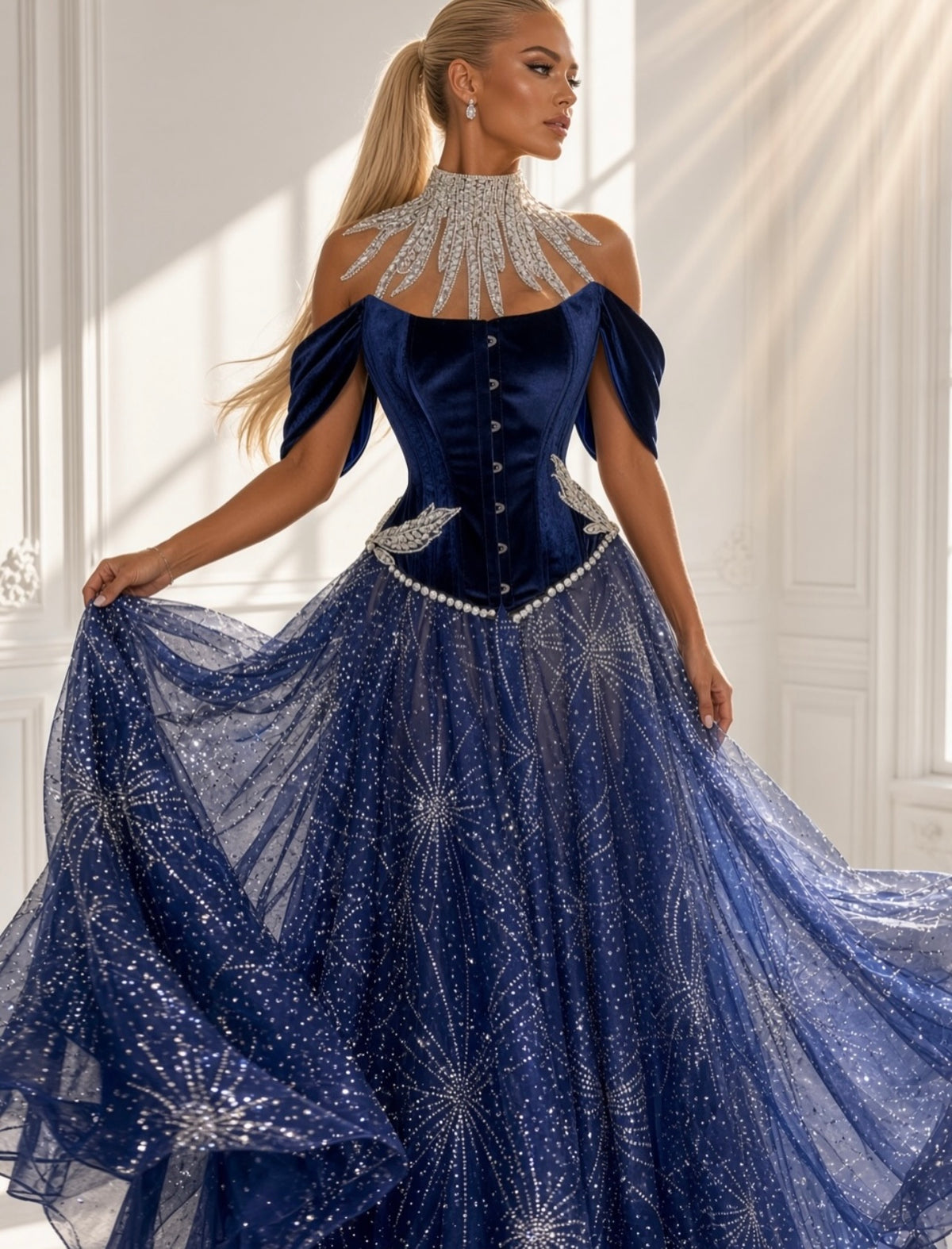 Velvet Blue Royal Set