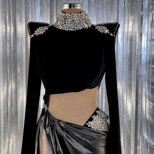 Black Embellished Gown