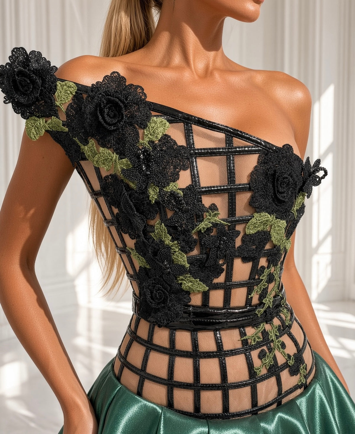 DM Squared Corset Detailed Gown