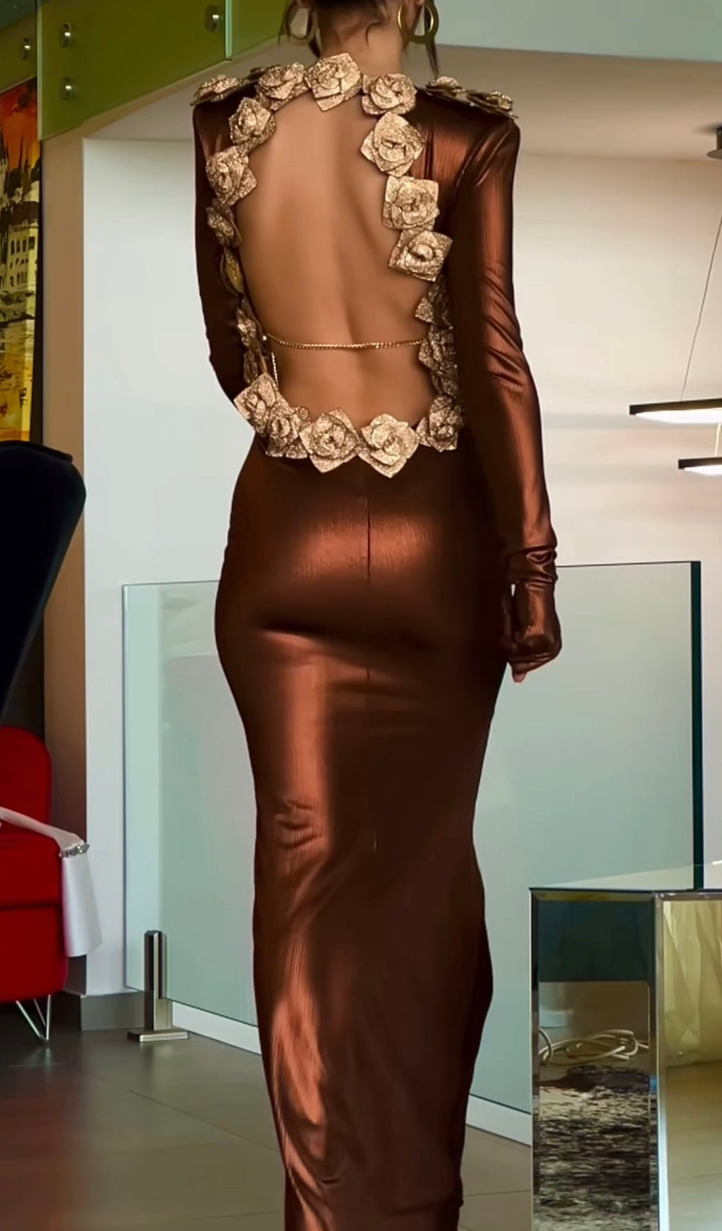 Chocolate Elegant Gown