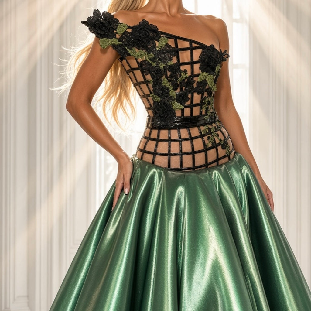 DM Squared Corset Detailed Gown