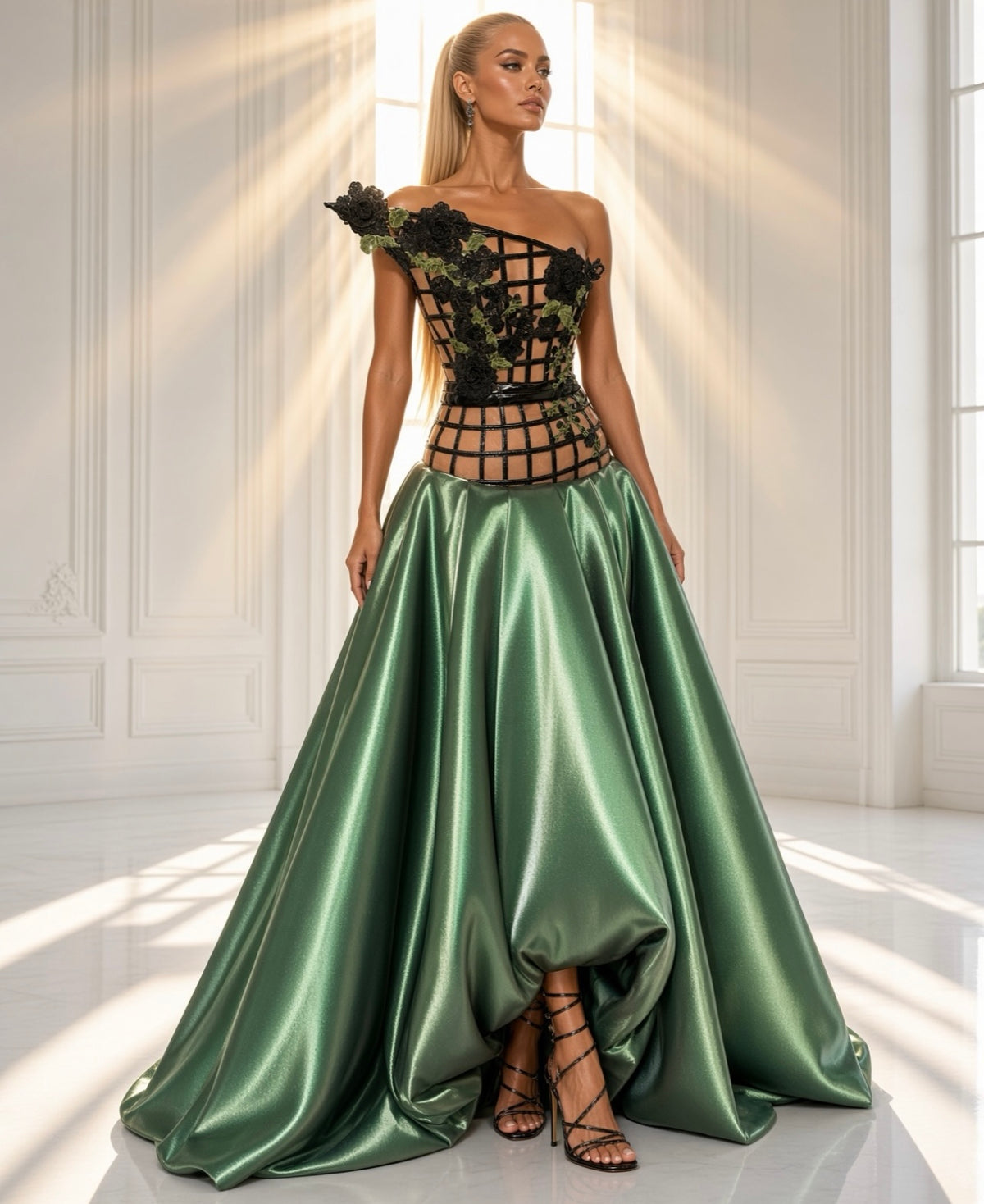 DM Squared Corset Detailed Gown
