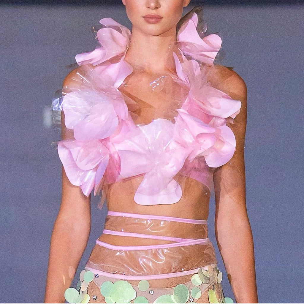 Plastic & Sequin Two-piece Set