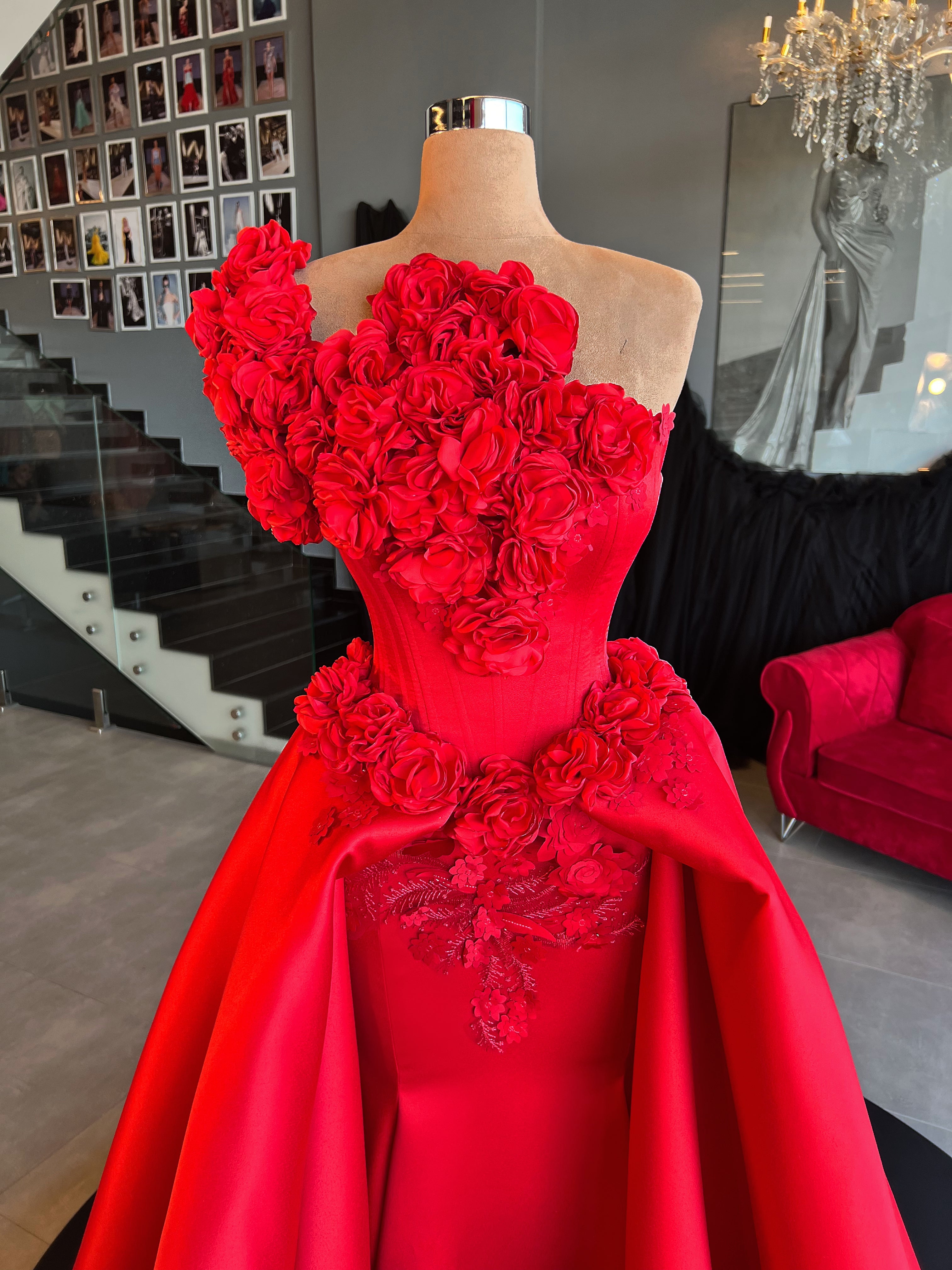 Fiery Flora Gown